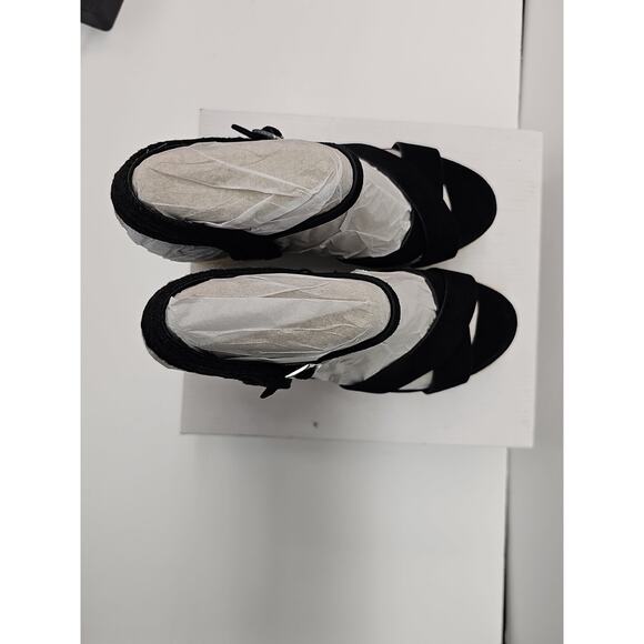 Calvin Klein Womens Elory Platform Wedge Heel Espadrille Sandal Black Sz 9.5M - Picture 10 of 10